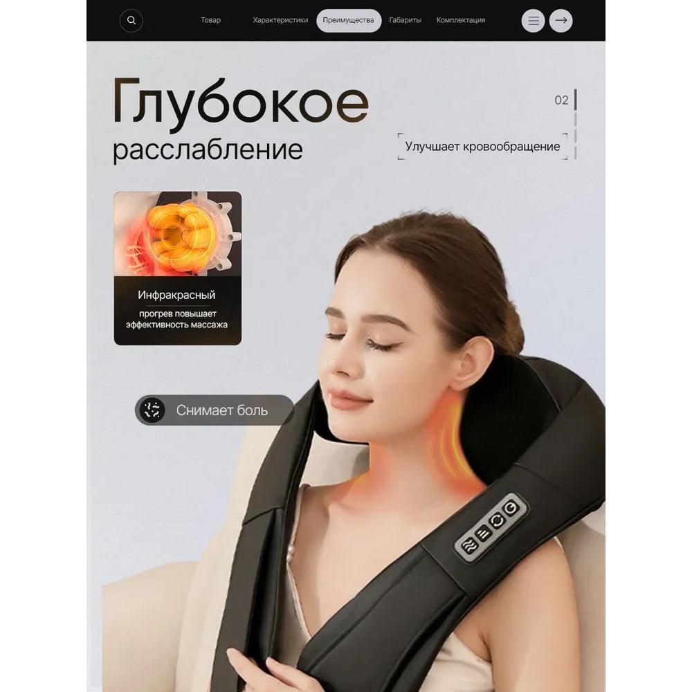 Nacken- und Schultermassagegerät, elektrisches Vibrationsmassagegerät für Körper, Rücken