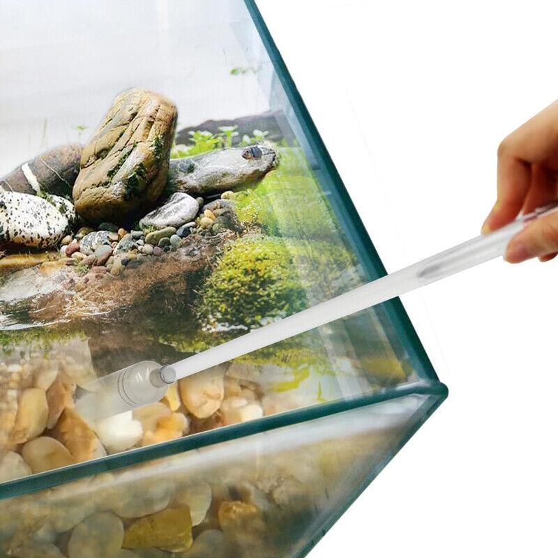 Aquarium Fish Tank Syphon Vacuum Cleaner Siphon Pump Water Changer Gravel Filter