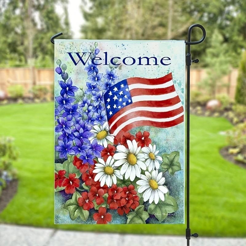 

Стиль Классические Американские Двусторонние Садовые Флаги Для Дня Независимости И Декора Уличные Independence Garden Flag D