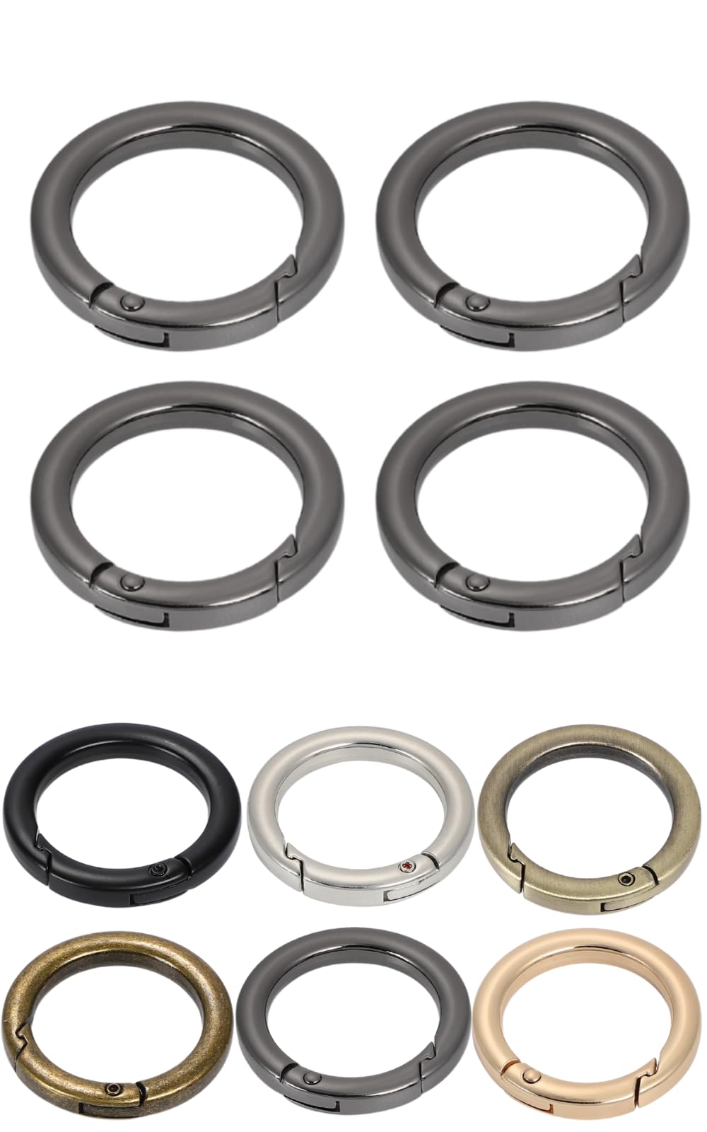 

Sas Gadget (Various Sizes) Carabiner Round Set of 4 Brass Inner diameter 33mm