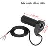 Full Twist Throttle Ebike Throttle 22.5mm / 0.88in Universal Electric Scooter Throttle with 3 Wires for Electric Scooters, Bicycles, Pocket Bikes,