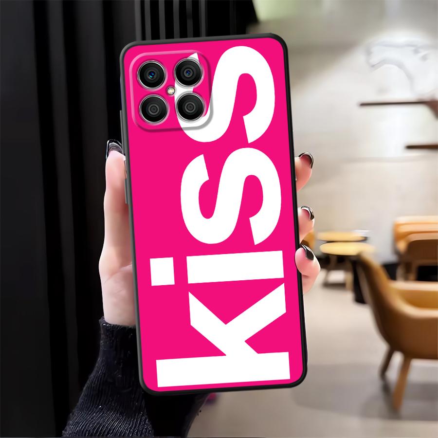 

Letters Kiss Case for Honor X8 70 X5b X7 X9a Magic5Lite 90 200 400 Lite 8X X6 Funda Phone Cover Honor X8c