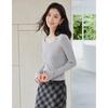 La Chapelle Women's U-Neck Long Sleeve Knitted Base Layer