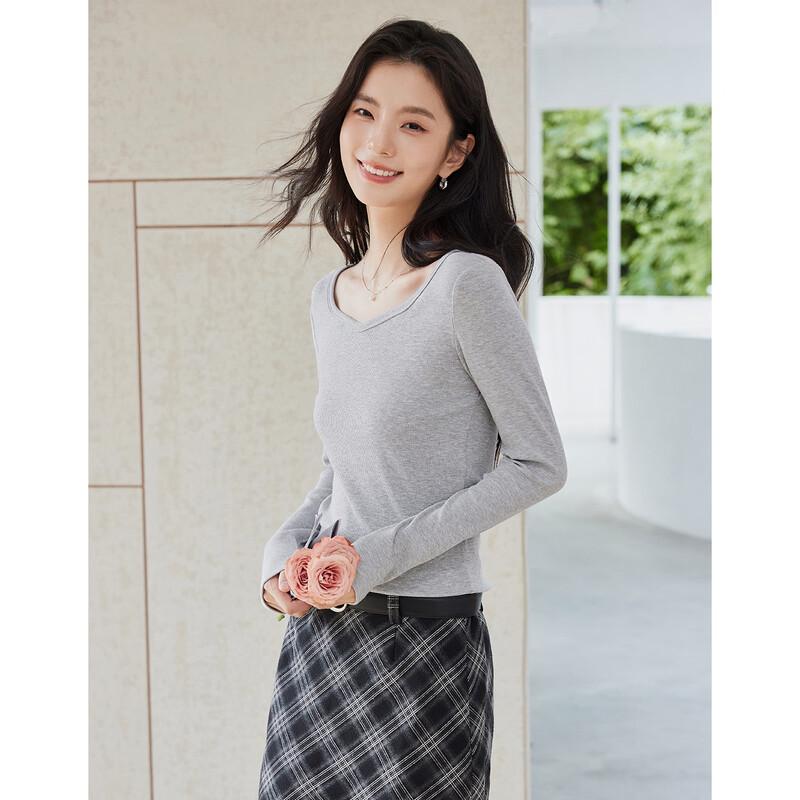 La Chapelle Women's U-Neck Long Sleeve Knitted Base Layer