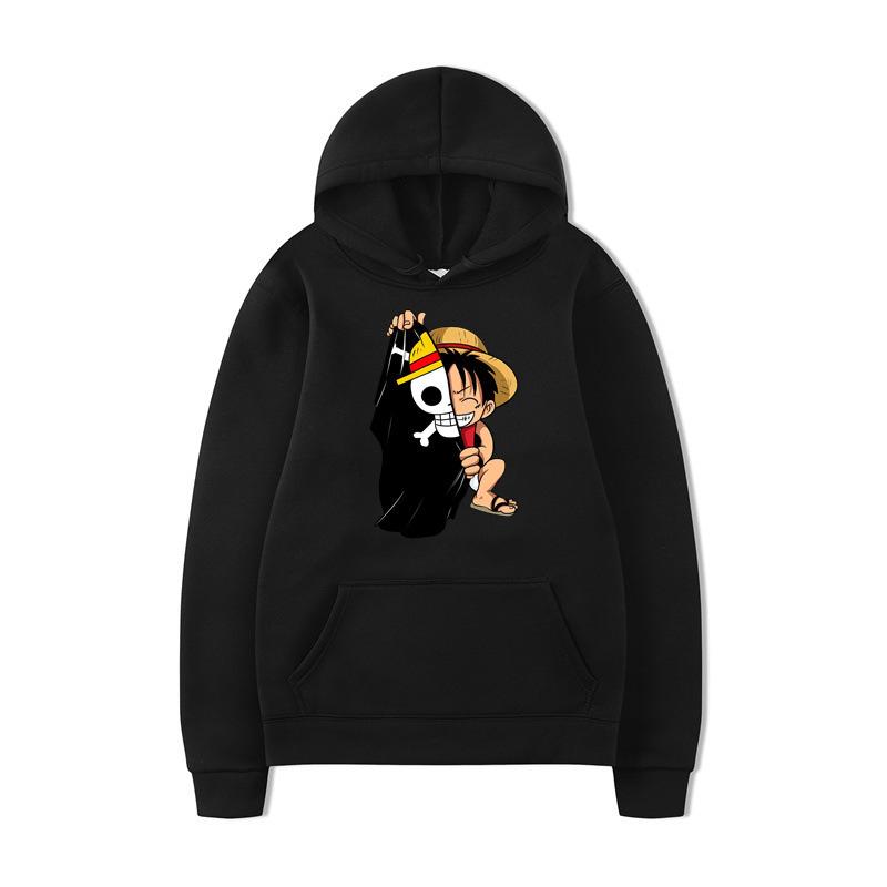 One Piece Luffy Printed Hoodie Men's and Women's Hooded Sweater