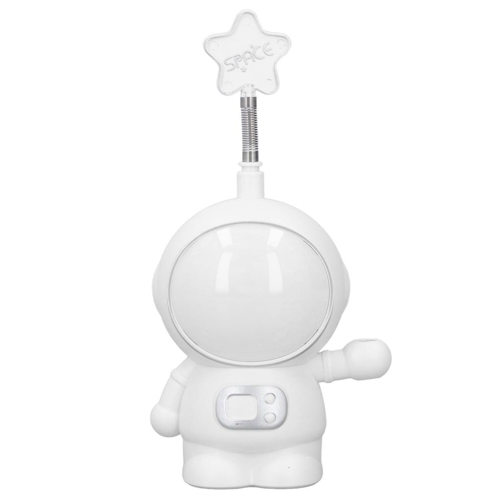 LED Schreibtischlampe 2 Beleuchtungsmodi Augenschutz USB-Aufladung Astronaut Nachtlicht mit Bleistiftspitzer für Heimschreibtisch