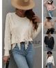 New Pullover Sweater Women's Loose Solid Color Knitted Sweater Fashionable Fringed Sweater Women