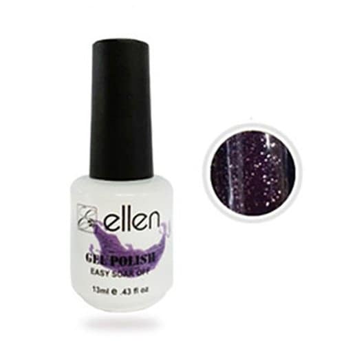 

ellen gel polish BM 070 night purple nail art