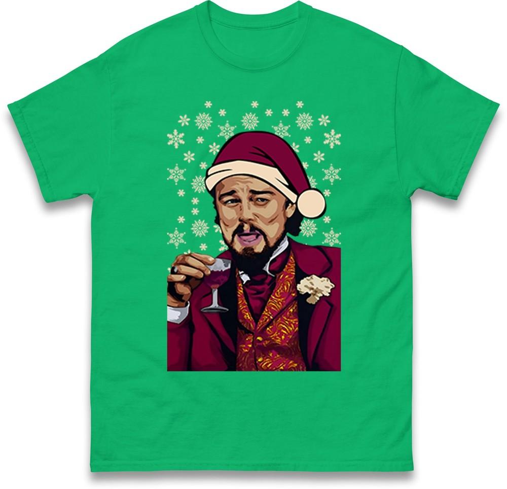 Leonardo Dicaprio Christmas T Shirt Funny Dicaprio Meme Xmas Tee Top Xmas Top