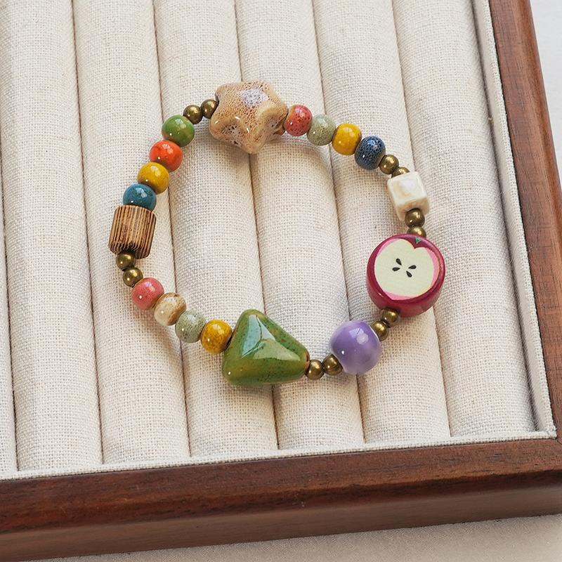 

Этнический стиль Керамические бисерные регулируемые браслеты для женщин и мужчин Красочные ручная работа бисерные браслеты Ювелирные изделия Аксессуары Подарки