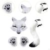 Cat Mask And Tail Set for Girls Halloween Costume Fun