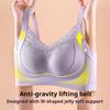 Gypsophila Lifting Seamless Gathered Side Plus Size Underwear Soft Support Adjustment Sexy Lace Bra