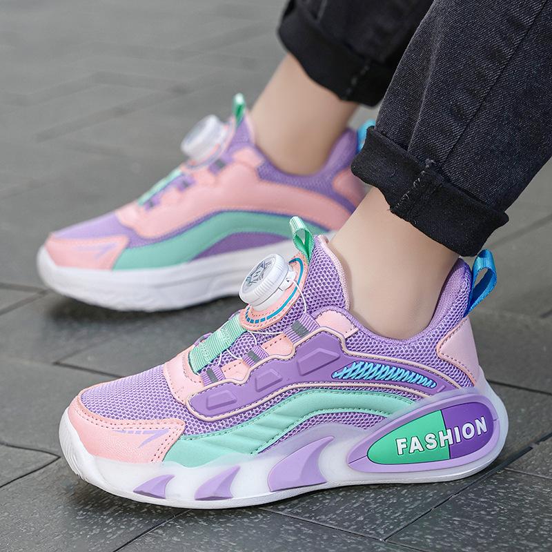 Foreign Trade Shoes Children's Single Net Breathable and Lightweight Summer Boys' Net Shoes Sports Running Shoes Girls' Casual Shoes
