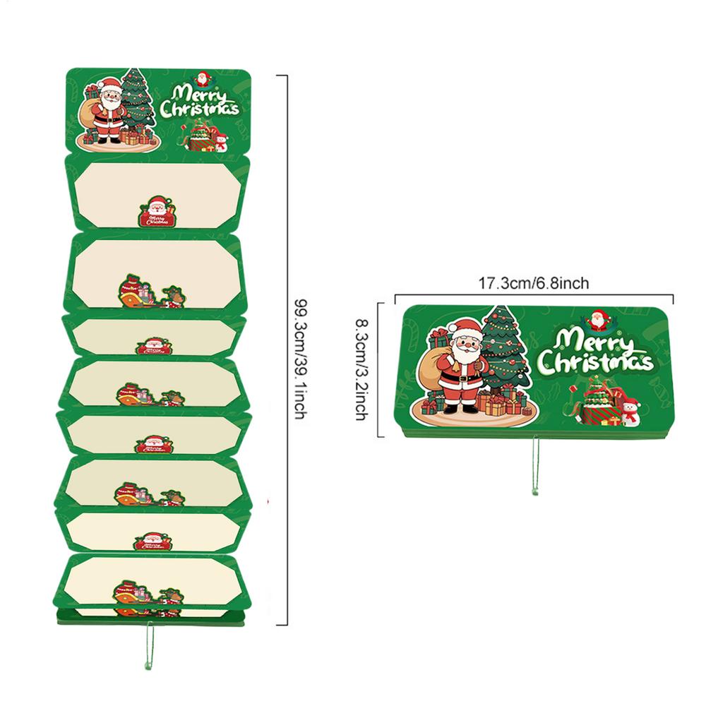 Christmas Money Holder with 10 Slots Santa Cash Holder Party Supplies for Men Women Boys Girls Teens Family Friends