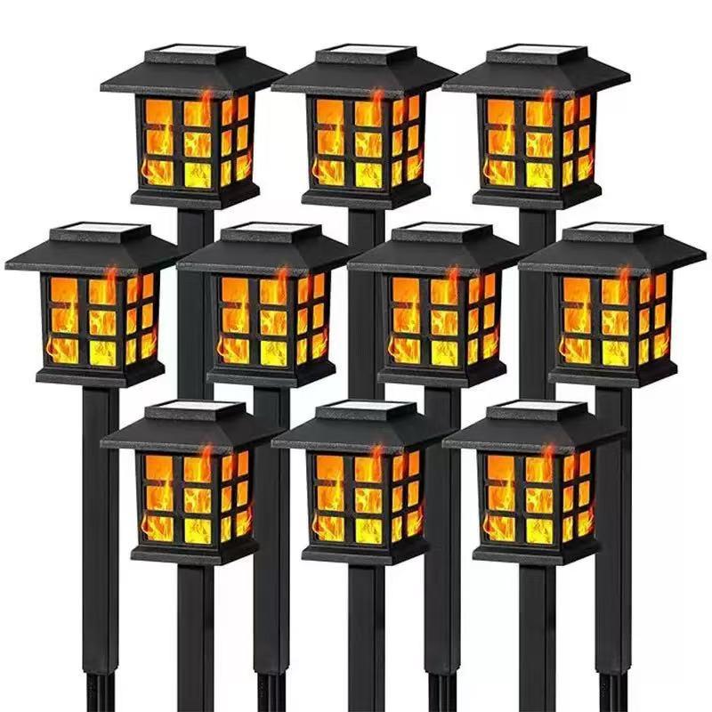 Solar LED Outdoor Courtyard Lantern: Waterproof Mini Palace Light for Lawn