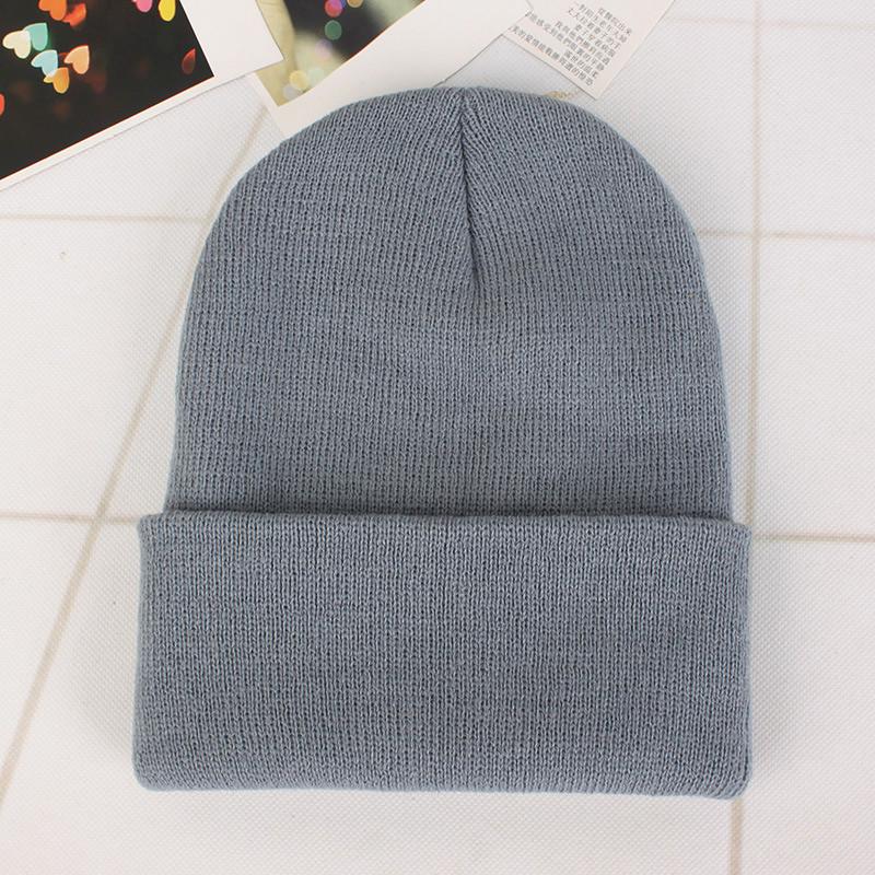 Adult Thick Warm Rabbit Fur Beanie Cap Men Women Solid Knitte Hat Solid Multi Colors Skullies Ski Hip Hop