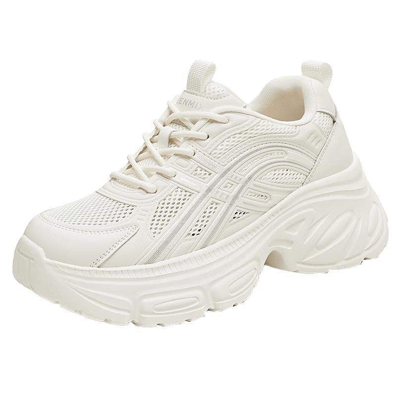 Teenmix Women s Chunky Platform Casual Sneakers 36
