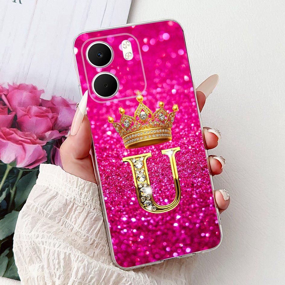 For OPPO A5x 4G Case CPH2725 Cover Luxury Crown Letters Soft Silicone Transparent Phone Cases For OPPO A5x Coque A 5x 2025 Funda