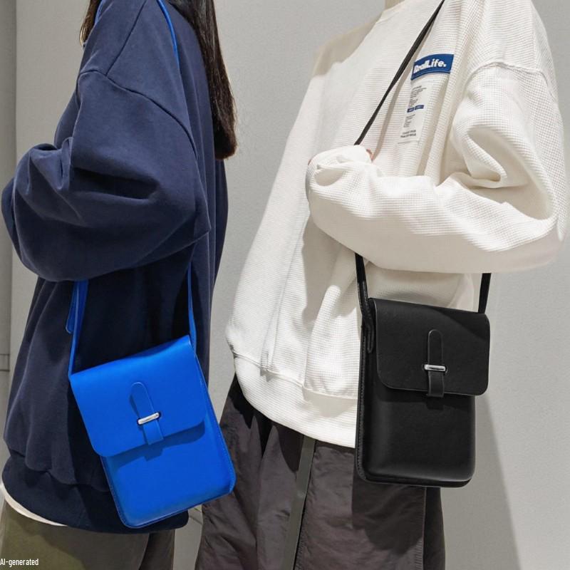 Versatile Vertical Crossbody Bag: Compact Single Compartment