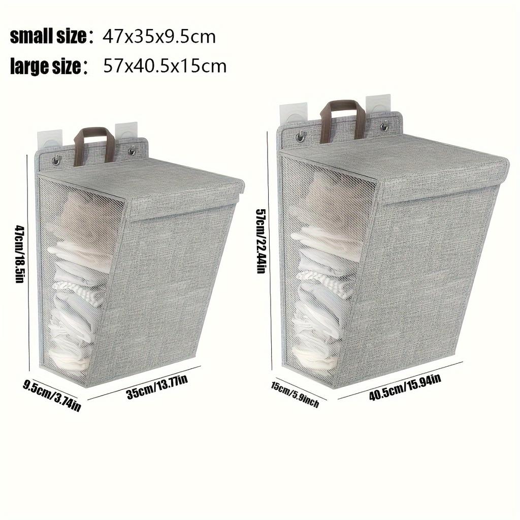 Platzsparend 1 Stück Wandhängender Wäschekorb, Aufbewahrungskorb für Schmutzwäsche, Faltbarer Wäschekorb für Badezimmer, Schlafzimmer, Wohnzimmer, Heimorganisation