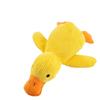 Indestructible Plush Dog Toy: Bite-Resistant Yellow Duck Companion