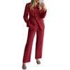 Ensemble élégant deux pièces pour femme, tendance et décontracté, à manches longues, couleur unie, avec un design élégant et haut de gamme