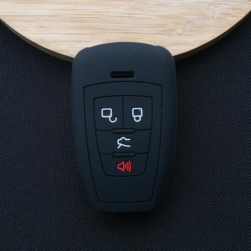 Silikon Auto Schlüsselhülle Case Schale für Baic BJ40 PLUS EX5 EU5 EC5 bj80 4-Tasten Smart Key Auto Zubehör