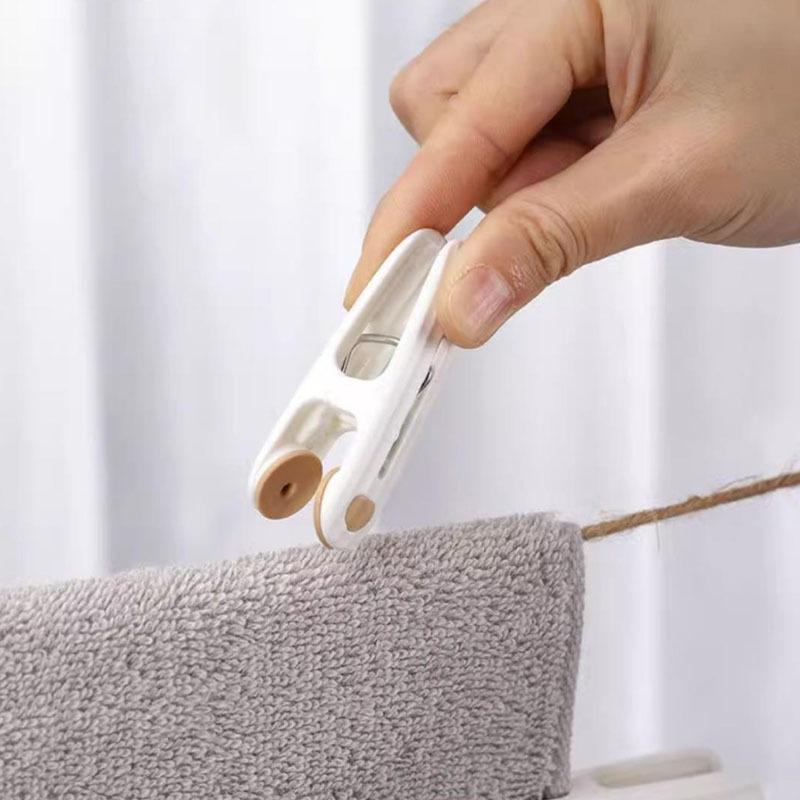 12 Stück Trocken-Steppdecken-Clips, große Clips, winddicht, feste Steppdecken-Clips, Kleider-Clips, nahtloser Bettlaken-Steppdecken-Clip aus Kunststoff für den Haushalt, zum Trocknen von Steppdecken