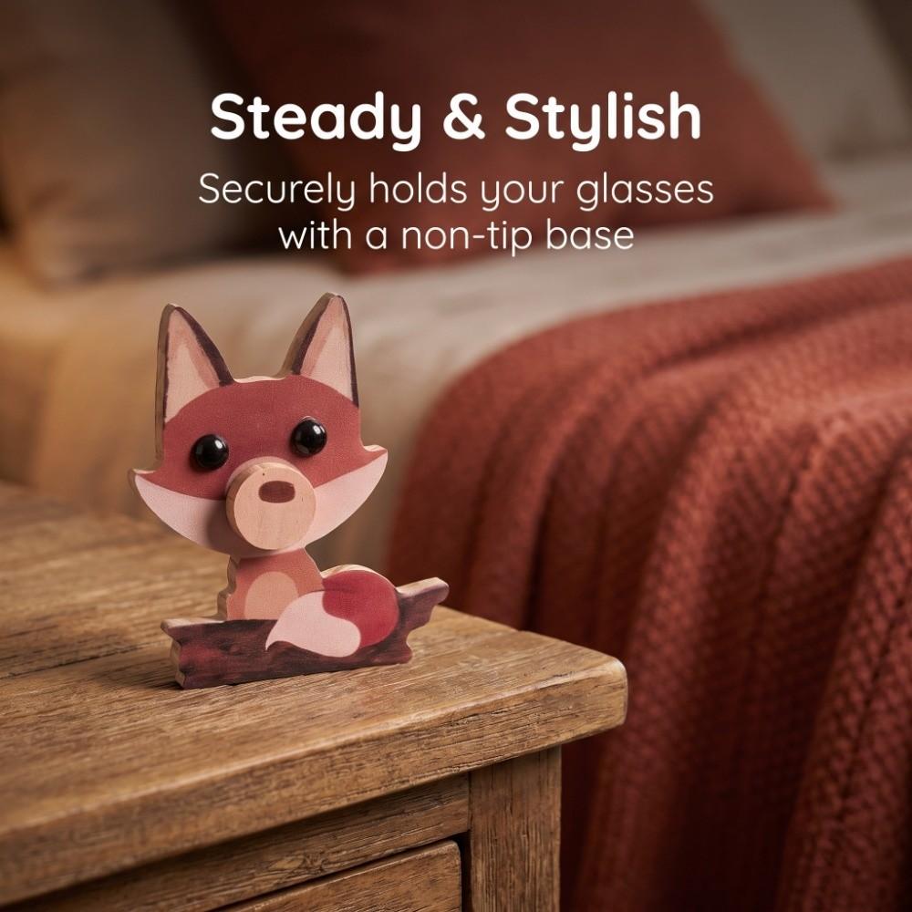 Four Optional Animal Carving Designs Wooden Animal Shaped Eyeglass Holder