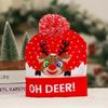 Santa Claus Christmas Hat Warm Christmas Knitted Hat Soft Christmas LED Light Knitted Hat  Adults