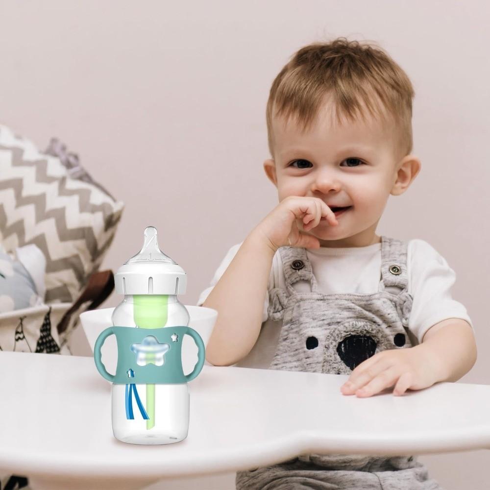 Soft Elastic Baby Bottle Cover Silicone Handle Sleeve for Dr Brown Bottles Baby Feeding