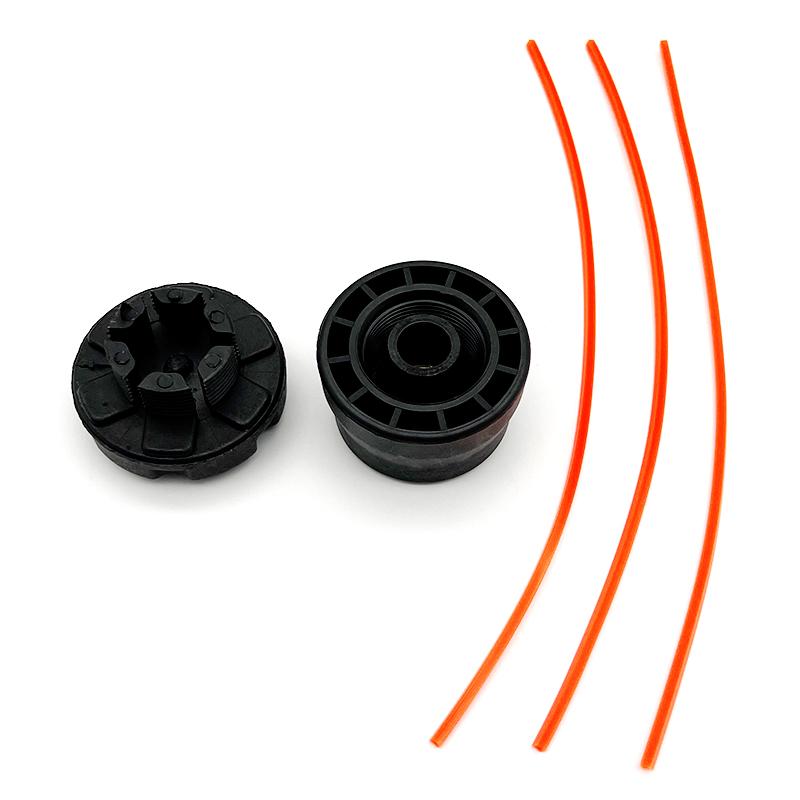 Quick Installation of Portable Line Trimmer Head for Gasoline Brush Cutter