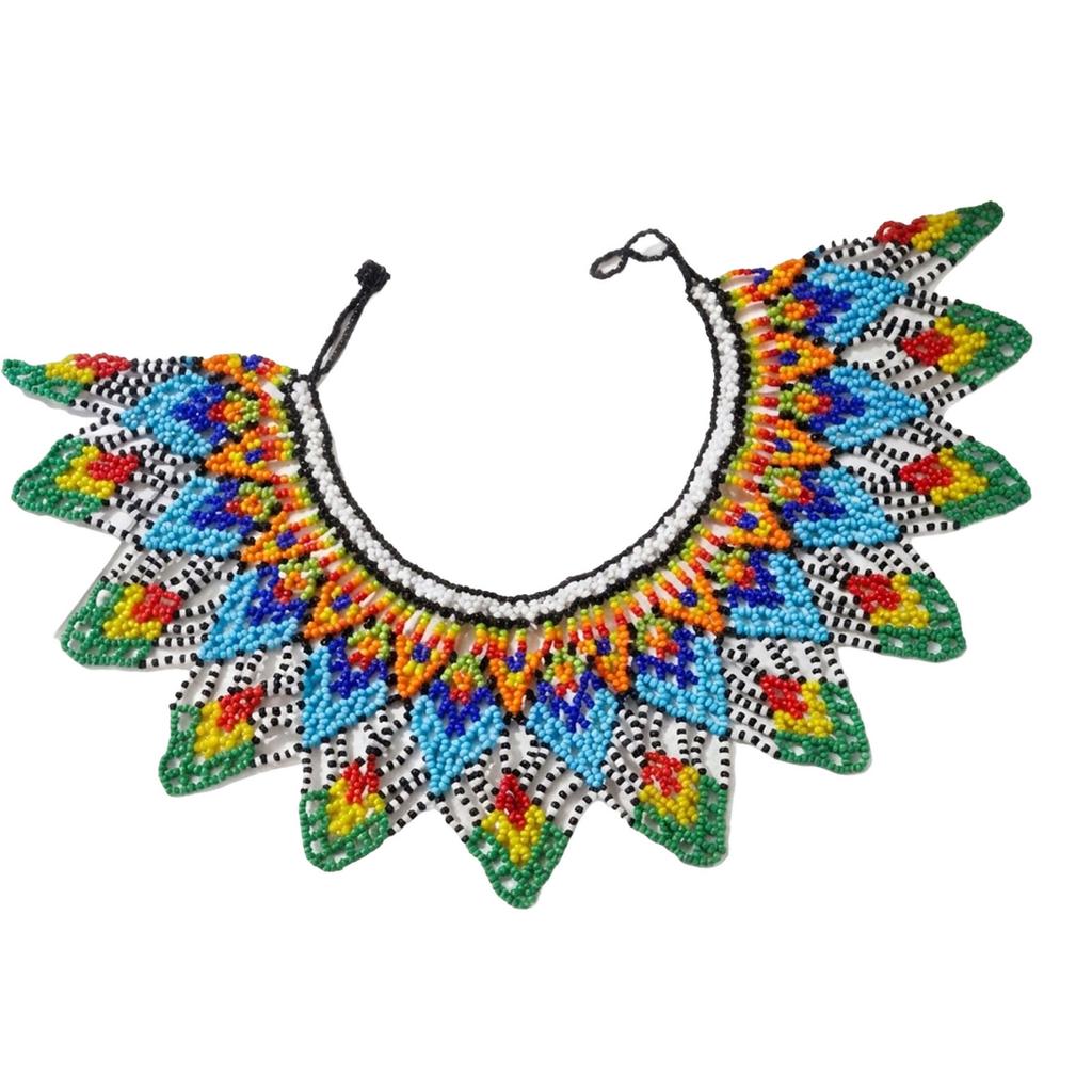 Elegant Unisex Bohemian Beaded Collar Necklace Lightweight Comfortable Accessories For Music Festival