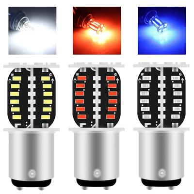 Motorcycle 1157 LED Brake Light BAY15D LED 64SMD DRL Water Flashing Strobe Reversing Parking Lamp Car Turn Signal Tail Lamp
