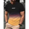 2025 Men's Casual T-shirt, Short Sleeved Top, Retro Style for Boys