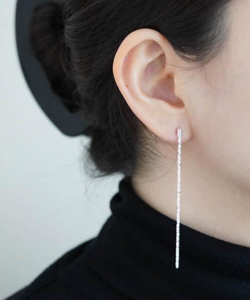 Alleun Silver 925 Chain Drop Silver Earrings Propeller
