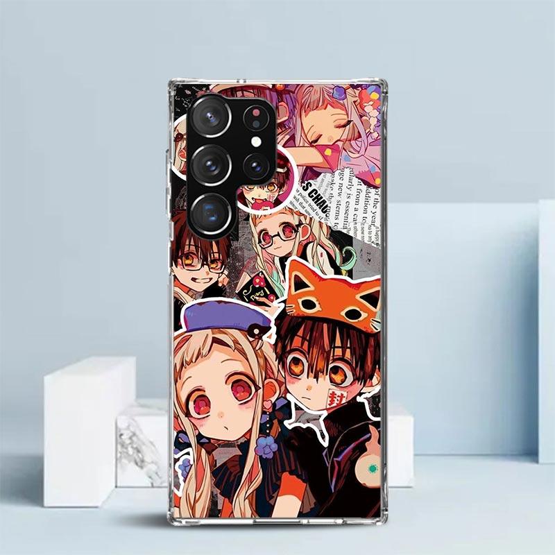 

Toilet bound Hanako Kun Anime Phone Case For Samsung Galaxy S24 S25 Edge S26 Ultra S22 S23 Plus S21 + S20 FE Soft TPU Back Cover Samsung S21 FE
