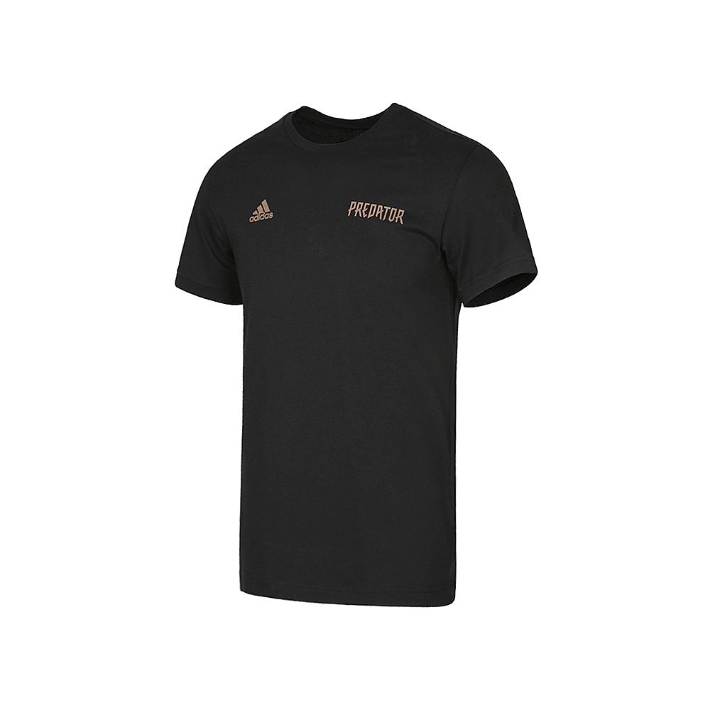 Adidas X Predator Cult Lifestyle Series Round Neck Pullover Pure Cotton Short Sleeve T-Shirt Men Tops Black CW2164