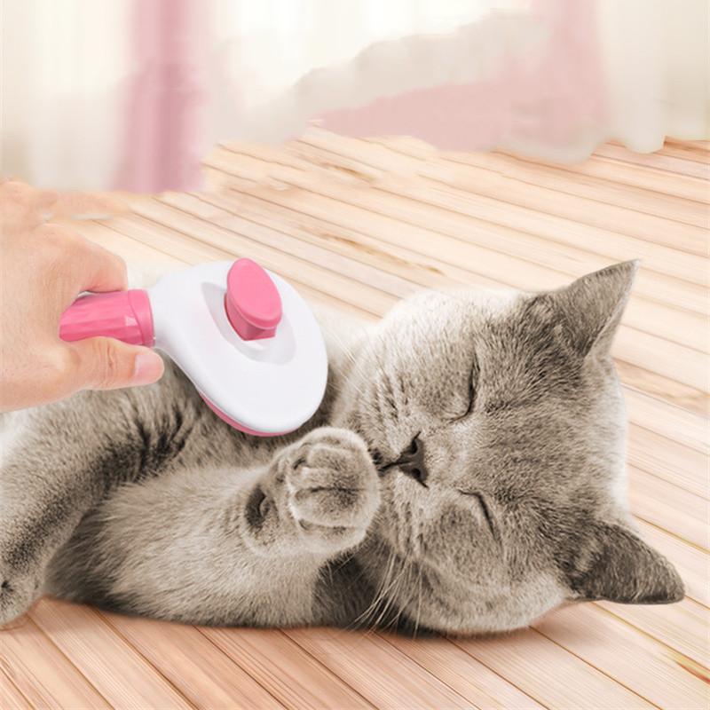 Hair Remover Brush Dog and Cat Non-slip Beauty Brush Dog Grooming Equipment Pets Stainless Steel For Dogs Pet Hair Removal Comb