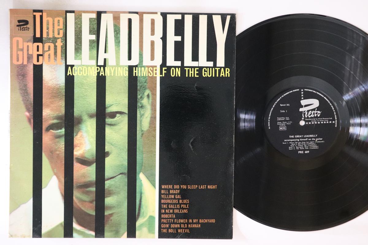 

LP Пластинка LEADBELLY Великий Лидбелли Аккомпанирующий Себе PRE689 PRESTO 1965 UK Блюз Б/У