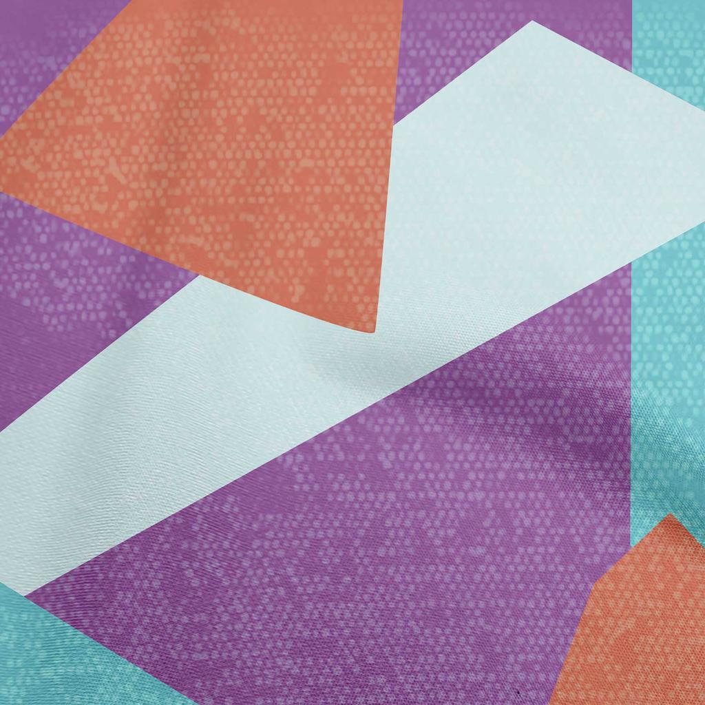 oneOone Cotton Flex Dark Magenta Fabric Geometric Abstract Random Shapes Sewing Craft Projects Fabric Prints By Yard 40 Inch