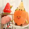 Cute Strawberry Watermelon Carrot Pear Plush Toy For Kids 25cm Height Gift