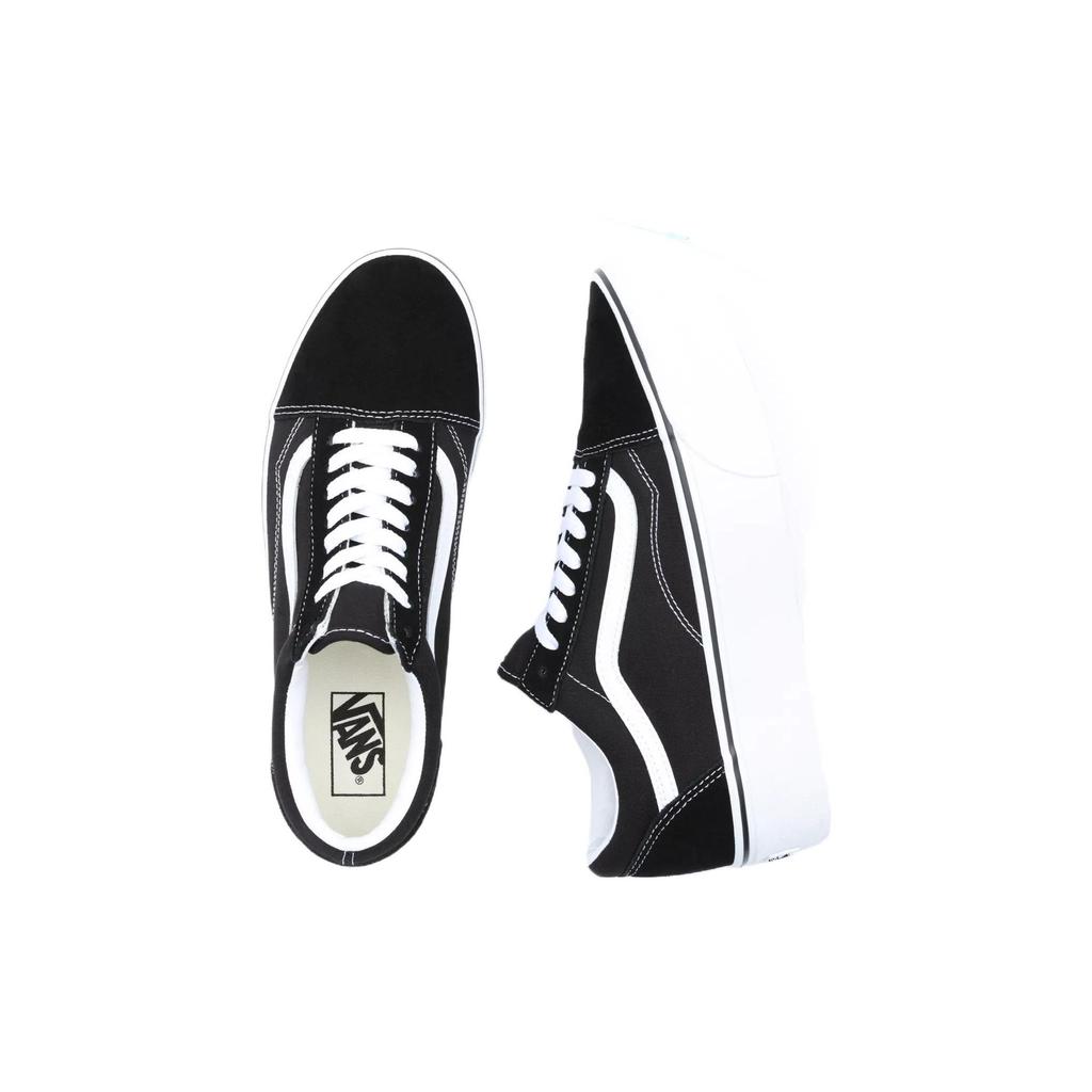 Vans Old Skool Stackform Black White Unisex Sneakers True-White VN0A7Q5M6BT