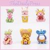 Cute The Pooh Food Series Piglet Ears Pvc Model Figure Cake Decoration Blind Box Toy