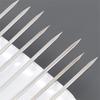 10pcs/set Anti-scald Flat Barbecue Skewers Anti-slip Flat Barbecue Needle  Outdoor Picnic Camping