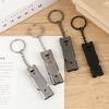 Durable Stainless Steel Life Saving Whistle, High Decibel Dual Pipe Emergency Keychain Whistle Outdoor Adventure Camping Hiking
