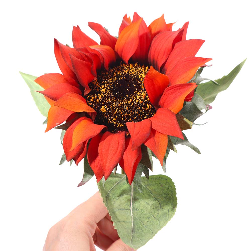 70cm Oil Painting Sunflower Flower Handmade Silk Fake Flowers  Home Decoration