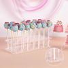 15/21 Hole Clear Acrylic Lollipop Holder Lollipop Sticks Candy Pop Display Stand Cakepopsical Stand Halloween Candy Decorative