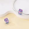 Original Copper Charms Luxury Purple Owl Animal Beads Fit Bracelet Diy Women Making Delicate Gift Jewelry