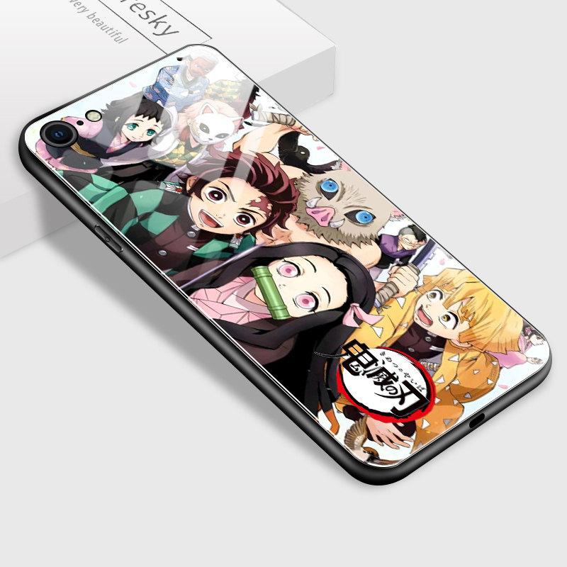 

Чехол для телефона из закаленного стекла для iPhone Samsung Galaxy Infinix, ТПУ с мягким краем, популярный японский аниме, противоударный чехол для смартфона Infinix Smart 7